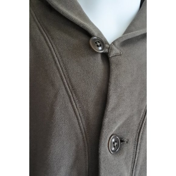 CREWCUTS brown jersey cardigan shawl collar size 8 - Picture 4 of 6